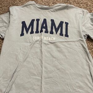 Gray Miami South Beach T-Shirt